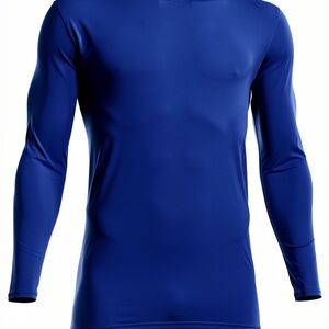 Under Armour XLarge youth Royal Blue Rash Guard activewear shirt